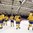 MALMO, SWEDEN - APRIL 1: Sweden players salute the crowd after their 2-1 quarterfinal round loss to Russia at the 2015 IIHF Ice Hockey Women's World Championship. (Photo by Andre Ringuette/HHOF-IIHF Images)

